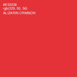 #E53238 - Alizarin Crimson Color Image
